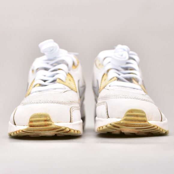 Nike Air Max 90 Mesh SE Youth Kids Size 5Y Women 6.5  Sneakers AA0570 100 White - Picture 3 of 9